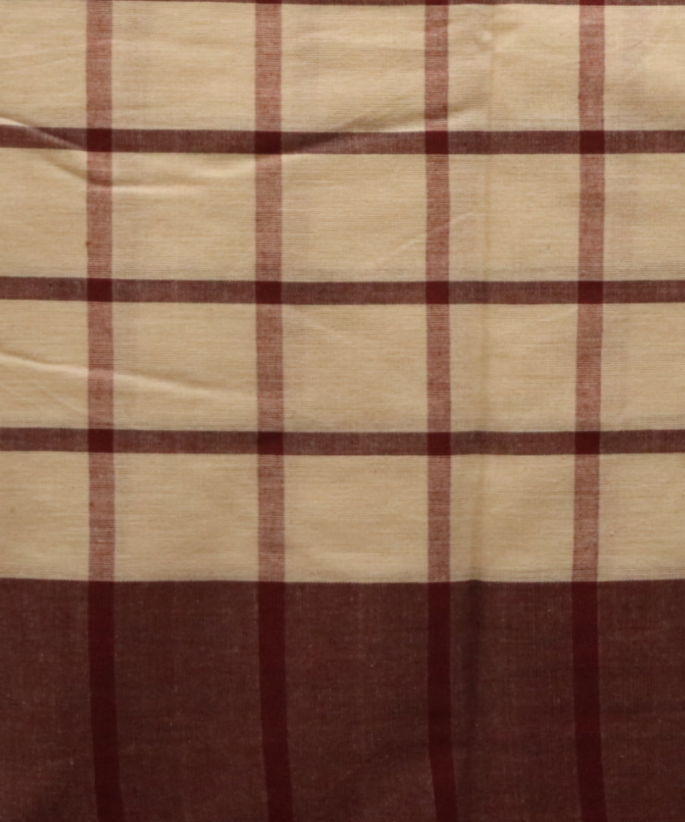 Beige coffee cotton handloom sonepur saree