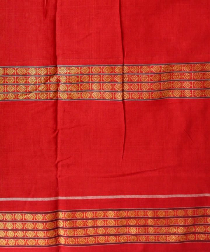 Navy blue multi colour cotton handloom sambalpuri saree