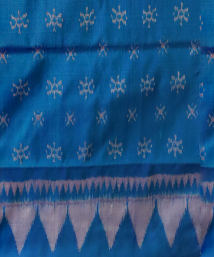 Purple brandies blue gray silk handloom sambalpuri saree