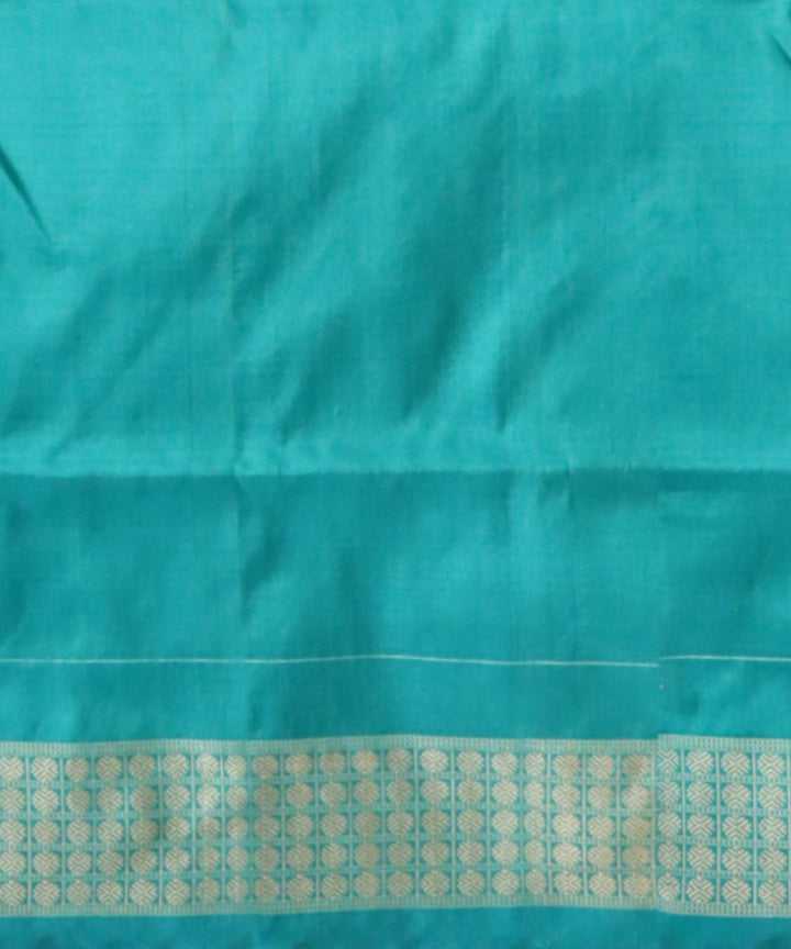 Purple bondi blue silk handloom sambalpuri saree