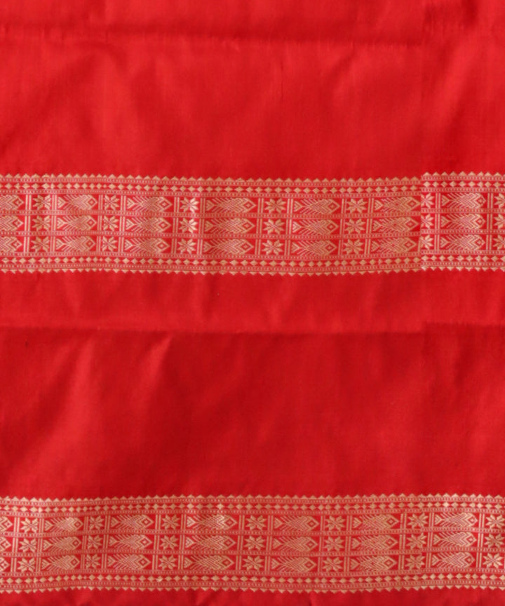 Navy blue dark red silk handloom sambalpuri saree