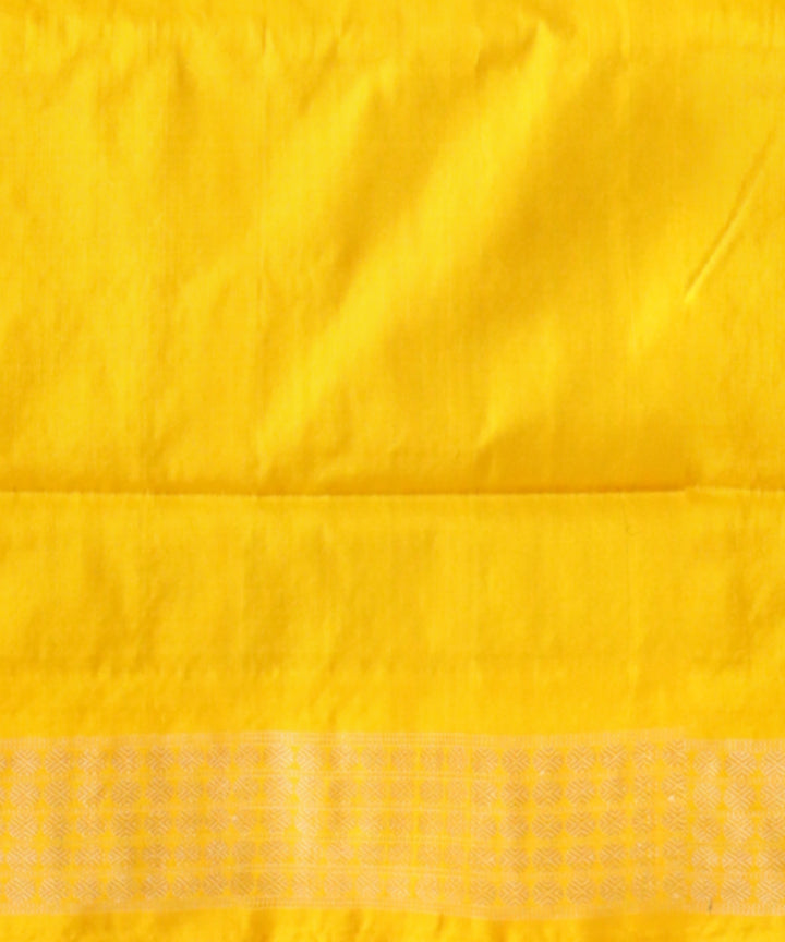 Pink Electric Yellow Silk Handloom Bomkai Saree