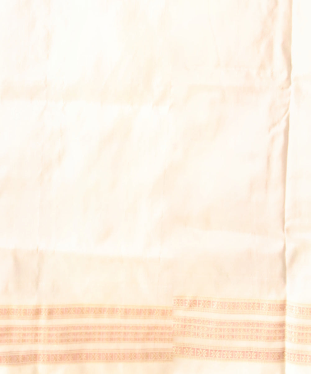Multicolor Cream Silk Handloom Sambalpuri Saree