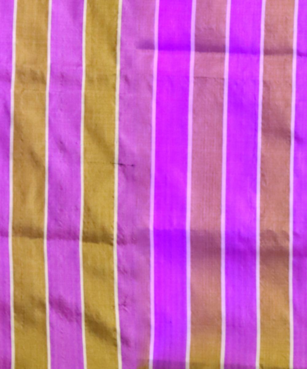 Olive green dark tan silk handloom sambalpuri saree