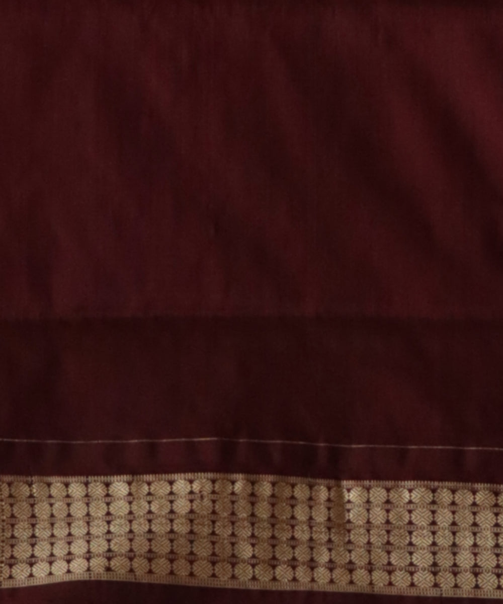 Red dark scarlet silk handloom sambalpuri saree