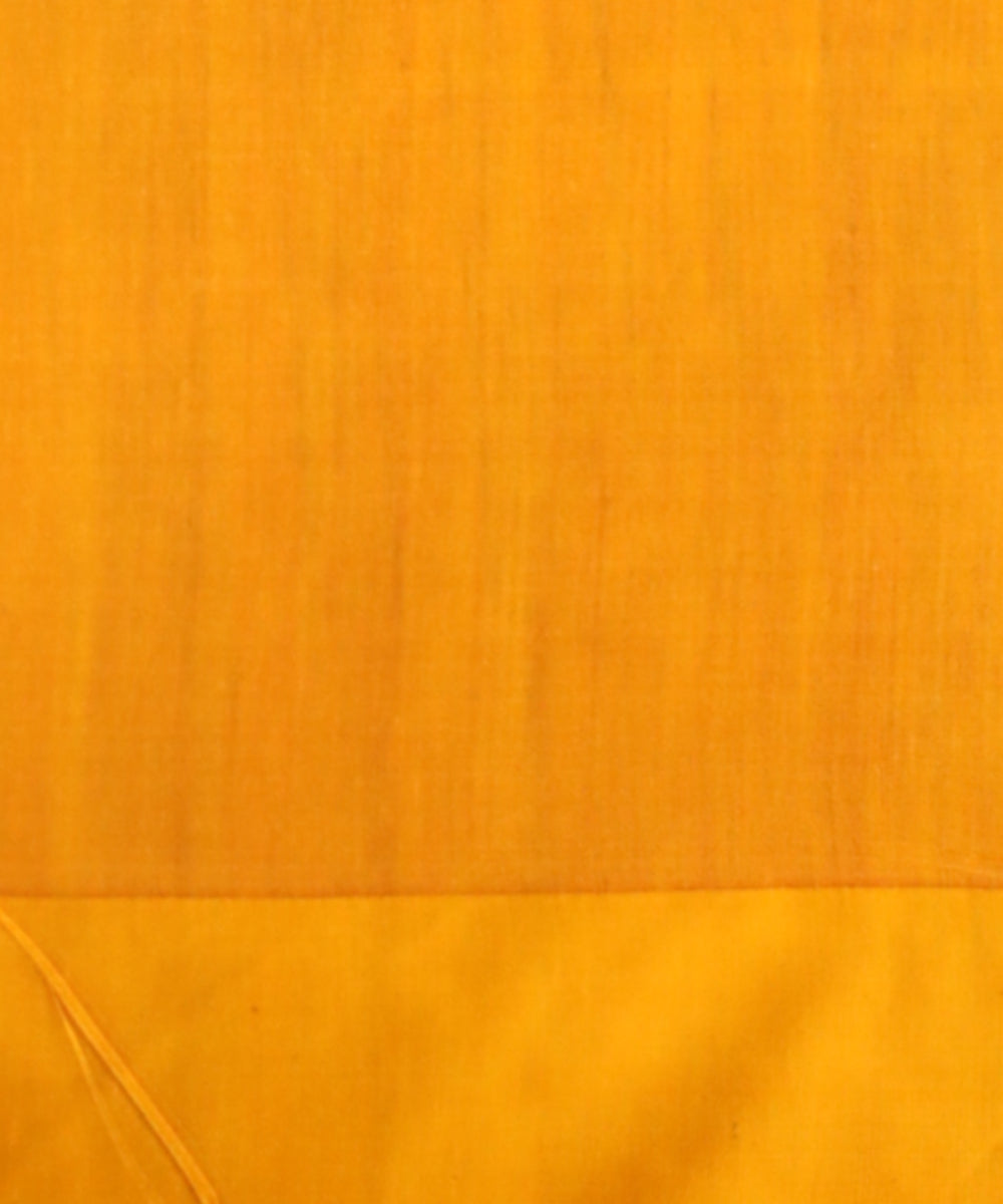 Maroon chrome yellow silk handloom sambalpuri saree