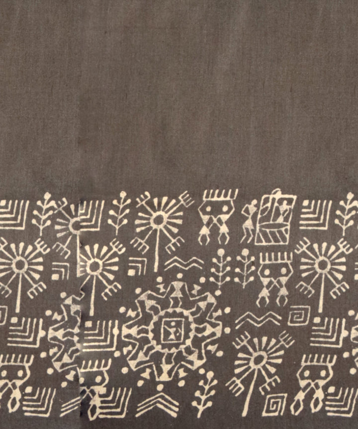 Red black silk handloom sambalpuri saree