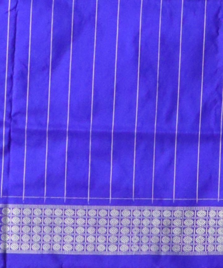 Pink duke blue silk handloom sambalpuri saree