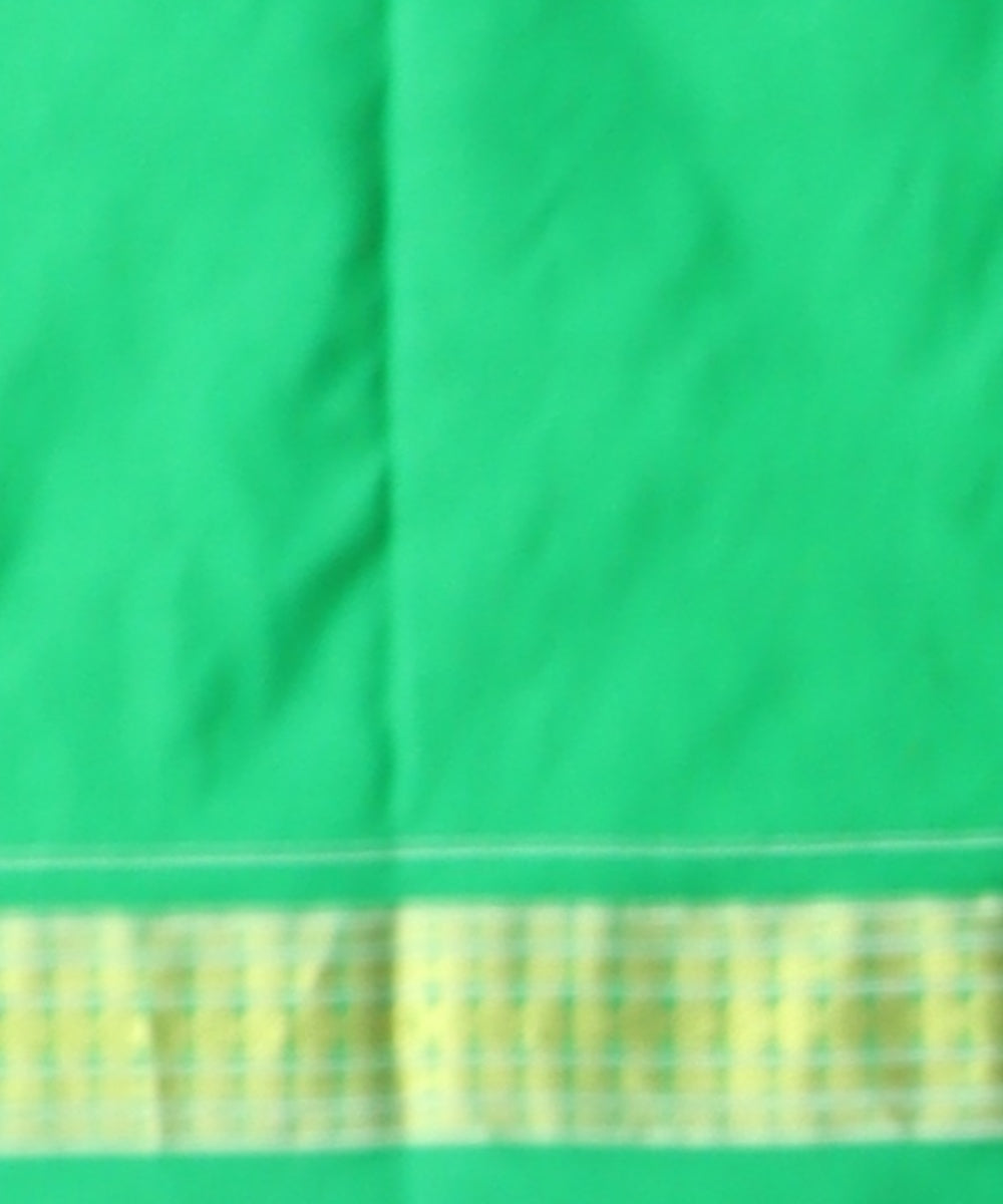 Red forest green silk handloom sambalpuri saree