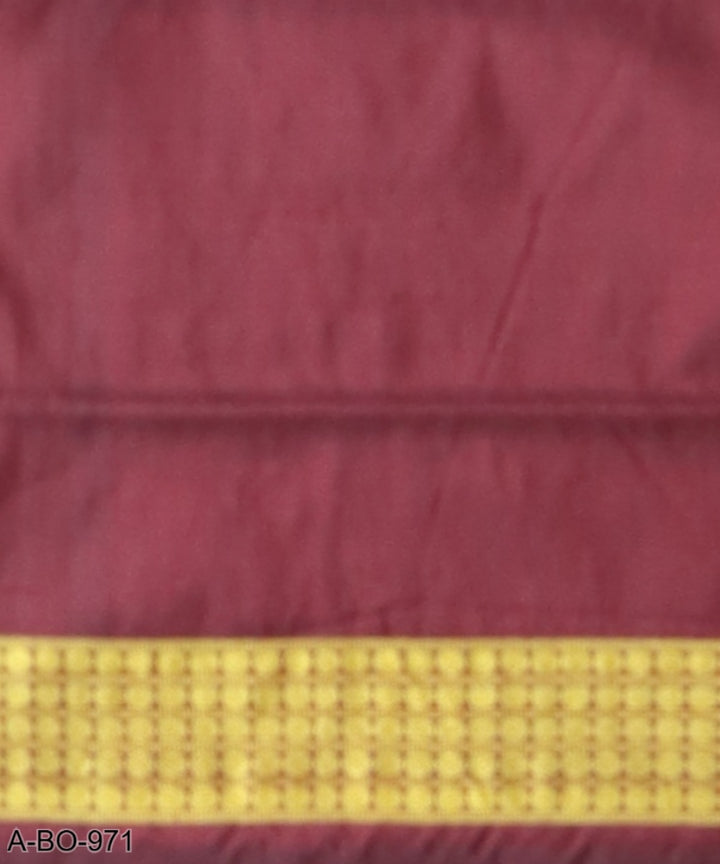 Navy blue coffee silk handloom sambalpuri saree