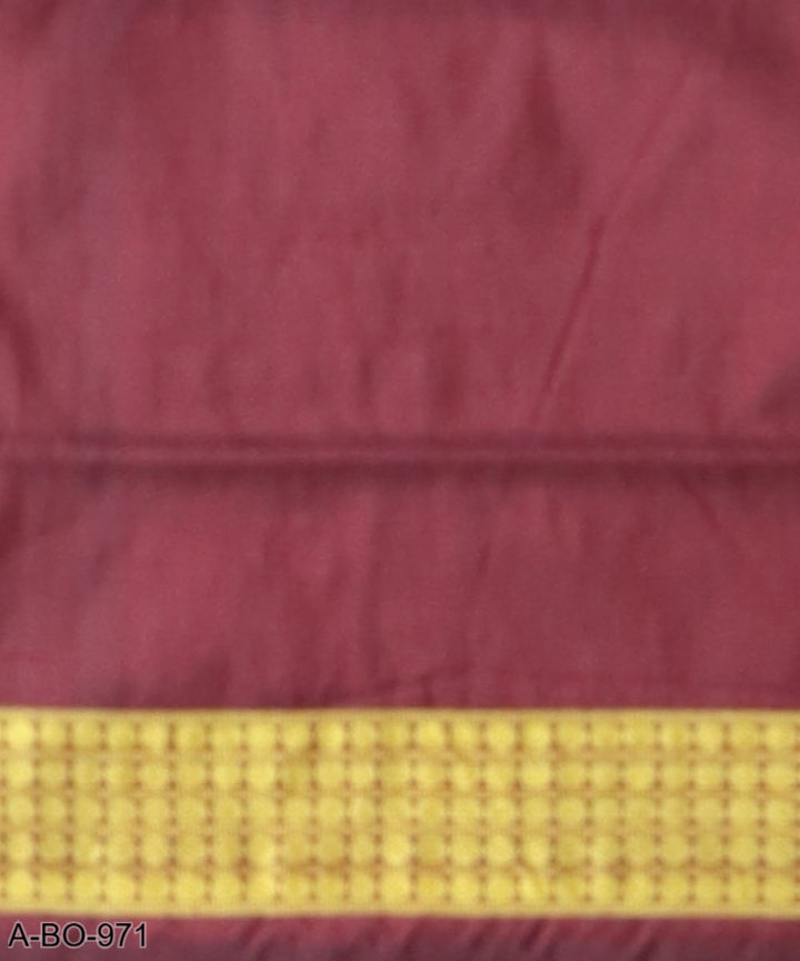Navy blue coffee silk handloom sambalpuri saree