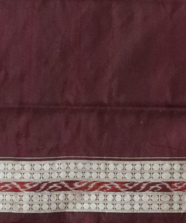 Pink claret silk handloom sambalpuri saree