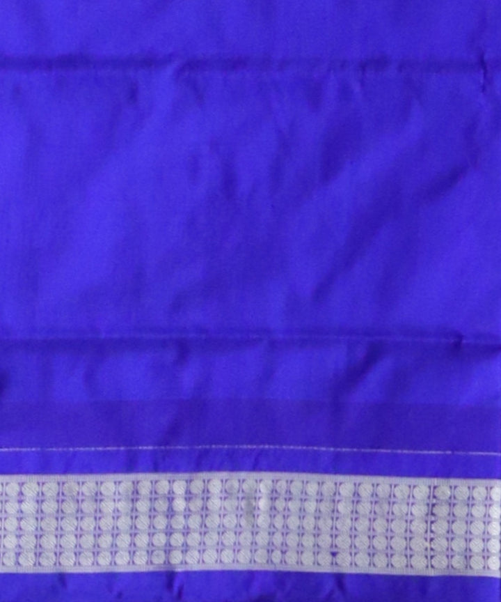 Multicolor duke blue silk handloom sambalpuri saree
