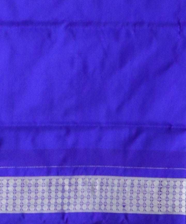 Multicolor duke blue silk handloom sambalpuri saree