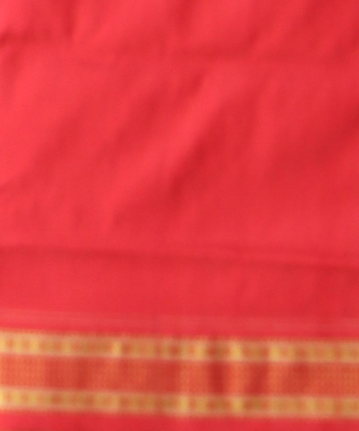 Black dark red silk handloom sambalpuri saree