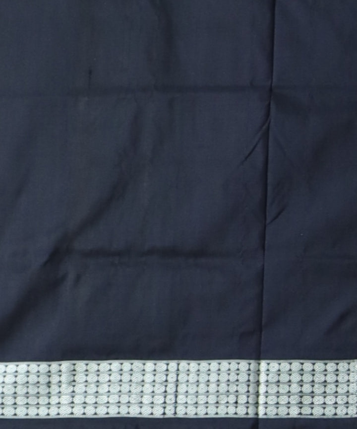 Grey black silk handloom bomkai saree