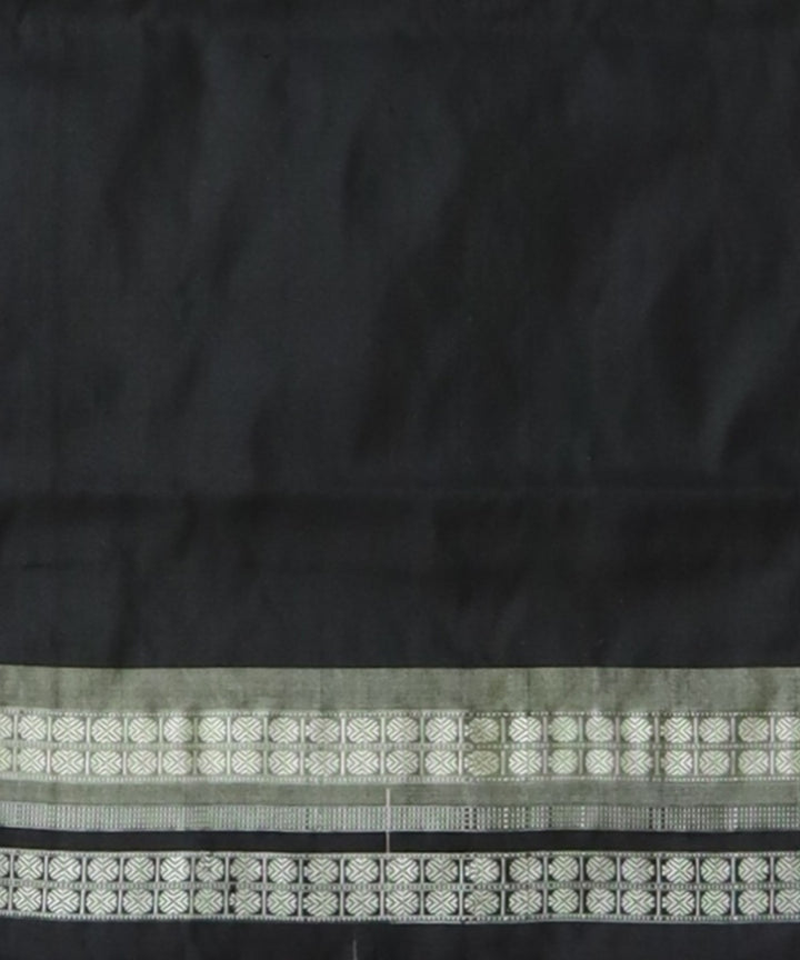 Brown black silk handloom bomkai saree