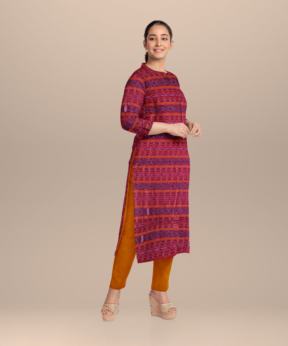 Multicolor fallow handloom cotton nuapatna dress material