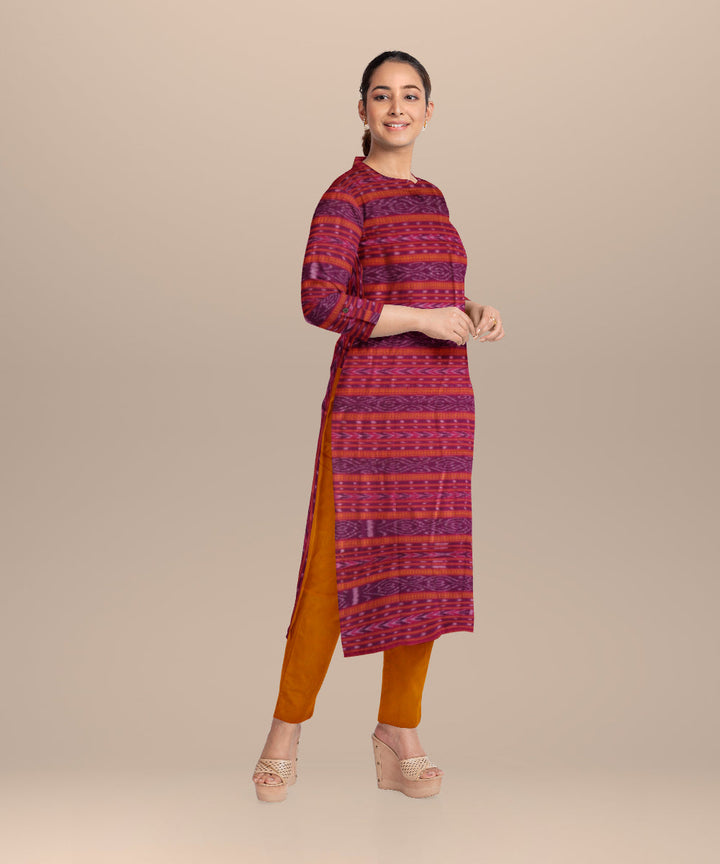 Multicolor fallow handloom cotton nuapatna dress material
