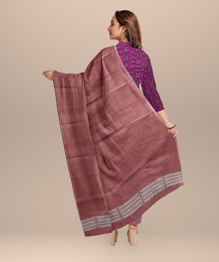 Purple baby pink handloom cotton nuapatna dress material