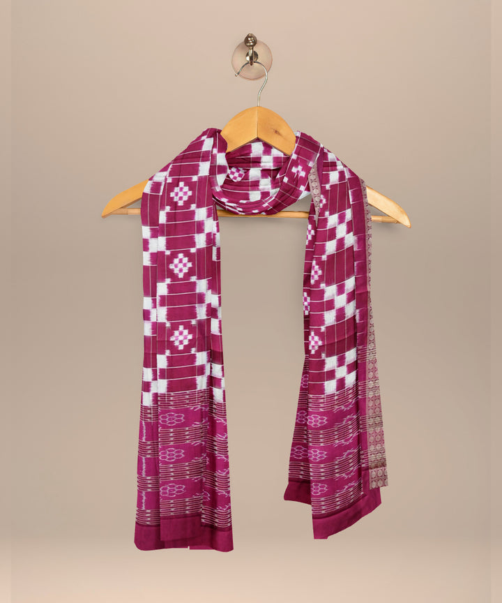 Purple purple handloom silk sambalpuri dupatta