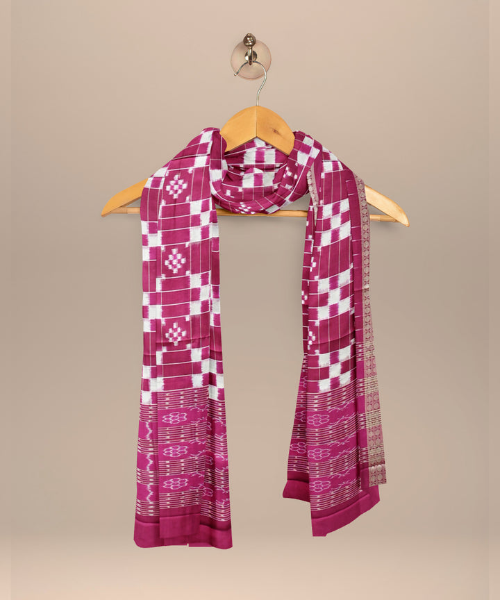 Purple purple silk handloom sambalpuri dupatta