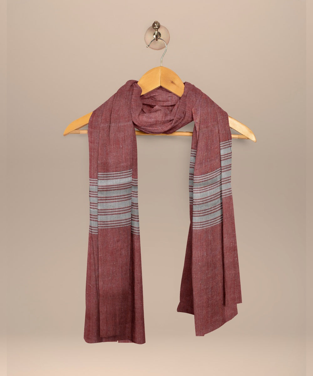 Navy blue burnt sienna cotton handloom nuapatna dress material