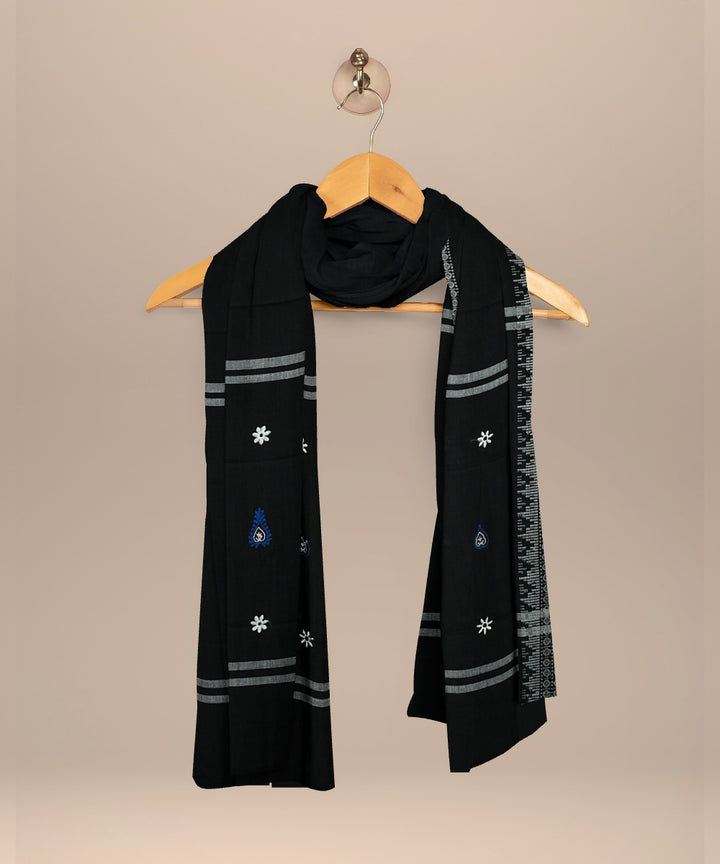 Navy blue black handloom cotton nuapatna dress material