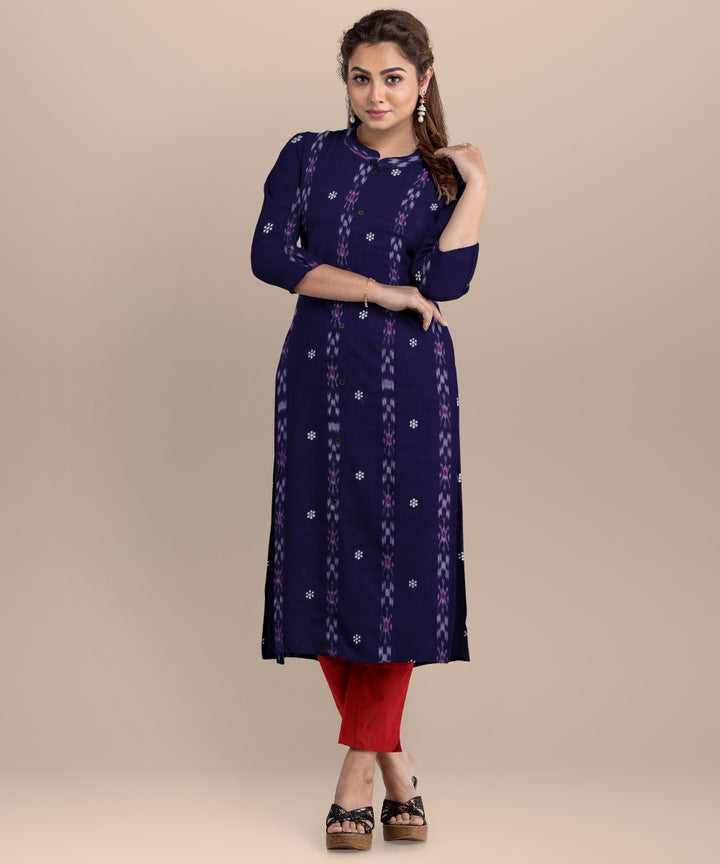 Purple dark red handloom nuapatna cotton dress material