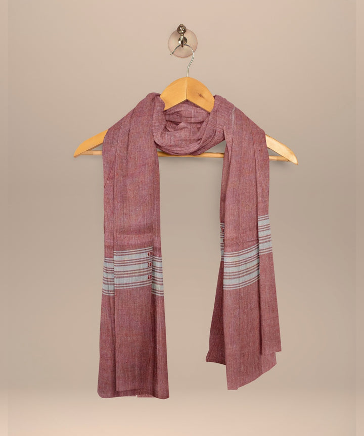 Navy blue burnt sienna handloom cotton nuapatna dress material