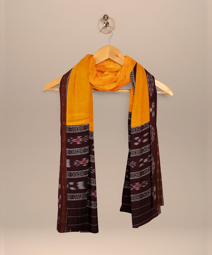 Maroon orange handloom cotton nuapatna dress material