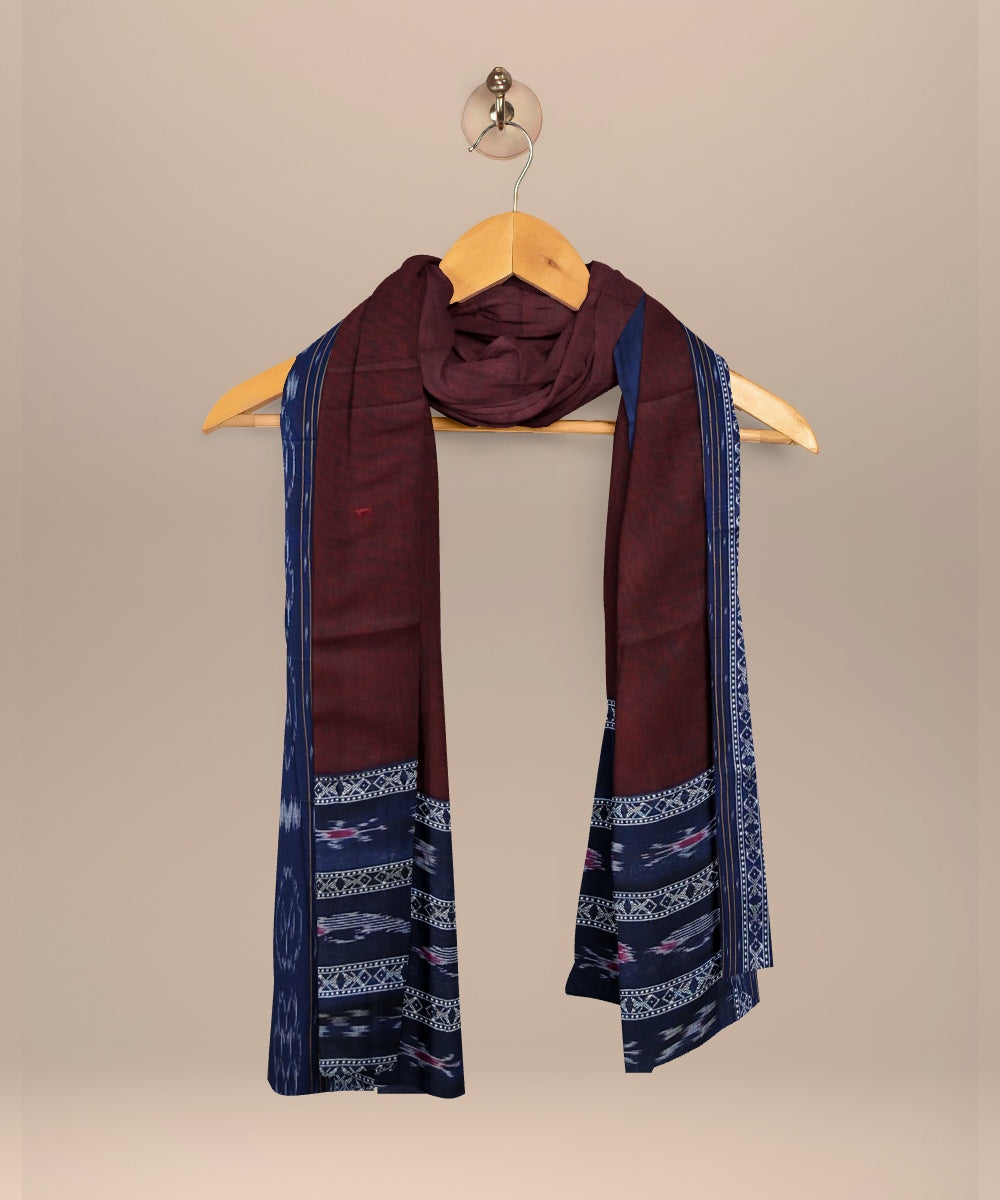 Cyan blue claret handloom cotton nuapatna dress material