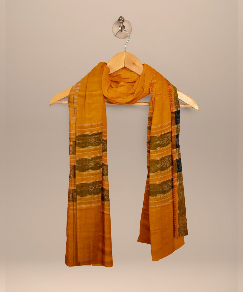 Red orange handloom cotton sambalpuri dress material