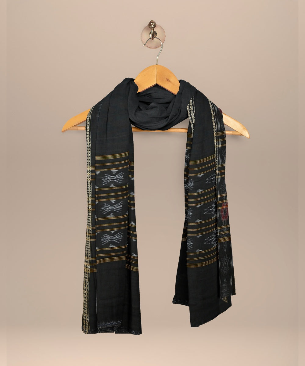 Multicolor black handloom cotton sambalpuri dress material