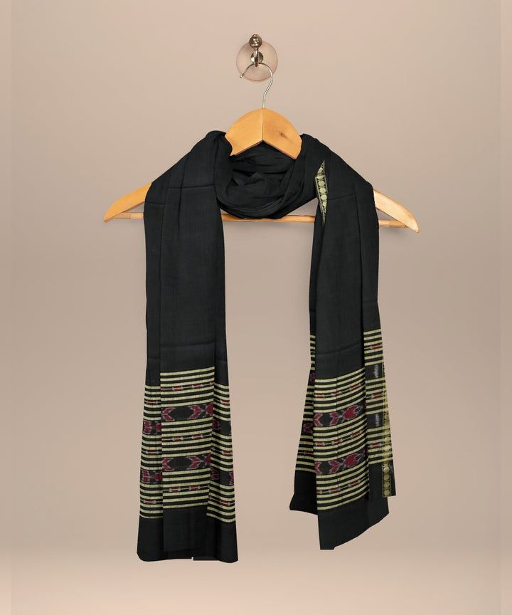 Cream black handloom cotton sonepur dress material