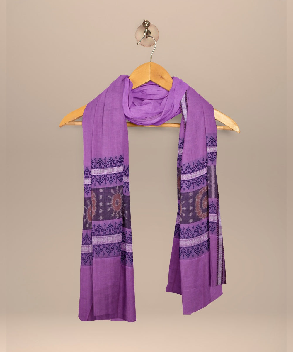 Cyan blue magenta handloom cotton sambalpuri dress material