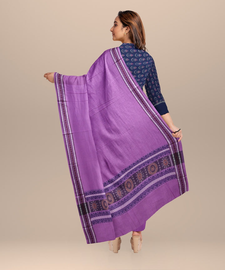 Cyan blue magenta handloom cotton sambalpuri dress material