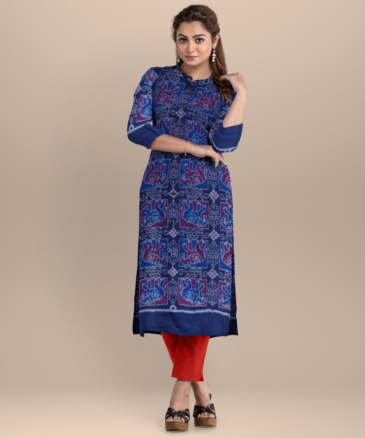 Multicolor dark red handloom cotton sambalpuri dress material