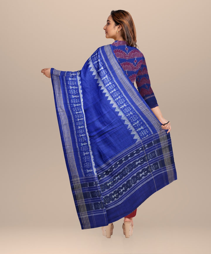 Violet claret handloom cotton sambalpuri dress material