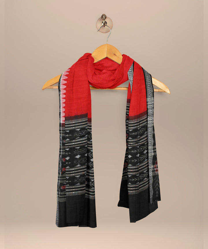 Multicolor dark red cotton handloom sambalpuri dress material