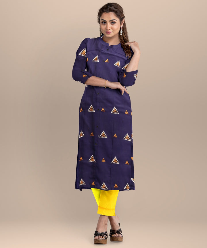 Sky blue yellow handloom cotton nuapatna dress material