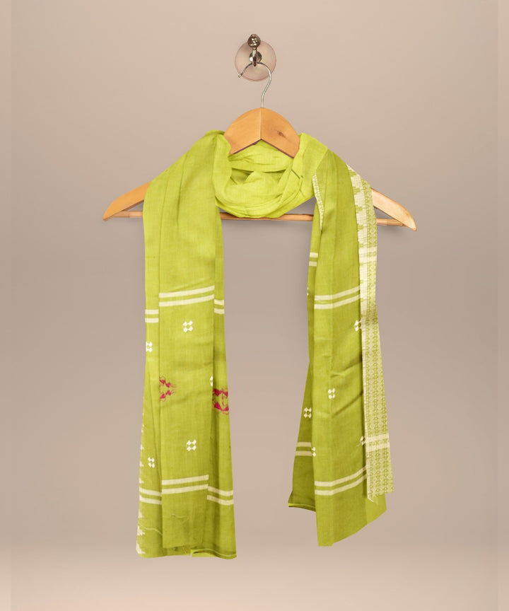 Purple deep moss green handloom cotton nuapatna dress material