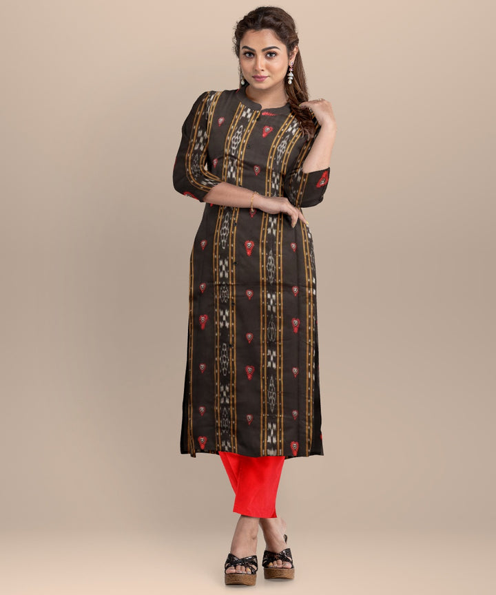 Cyber grape dark red handloom cotton nuapatna dress material