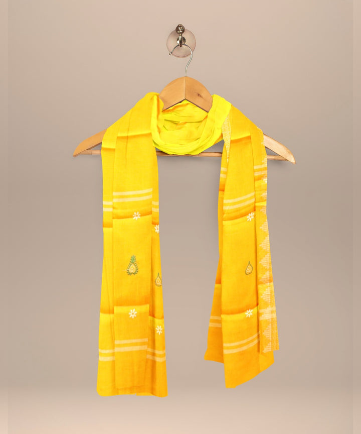 Light green yellow handloom cotton nuapatna dress material