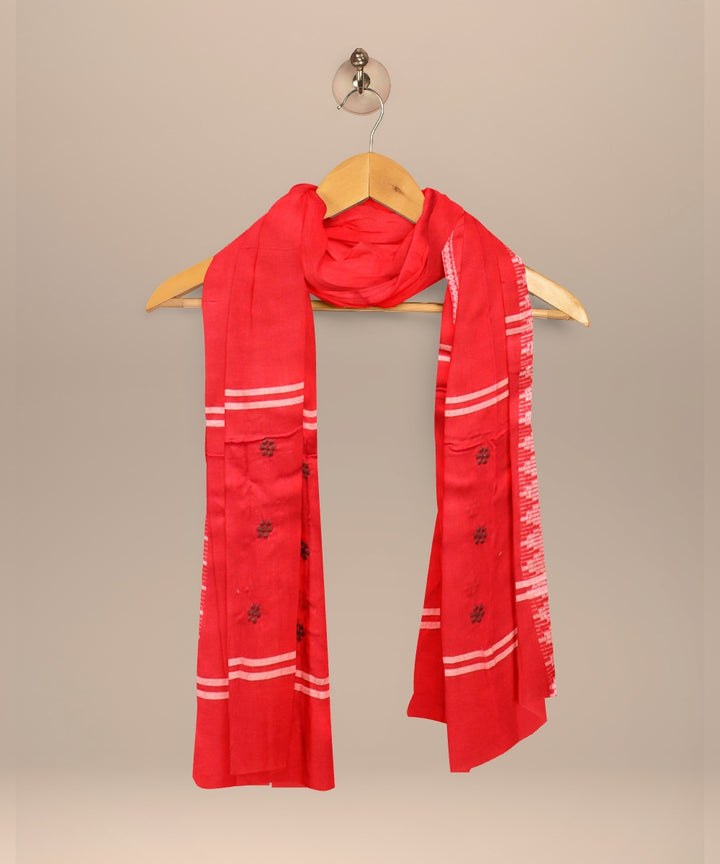 Maroon dark red handloom cotton nuapatna dress material