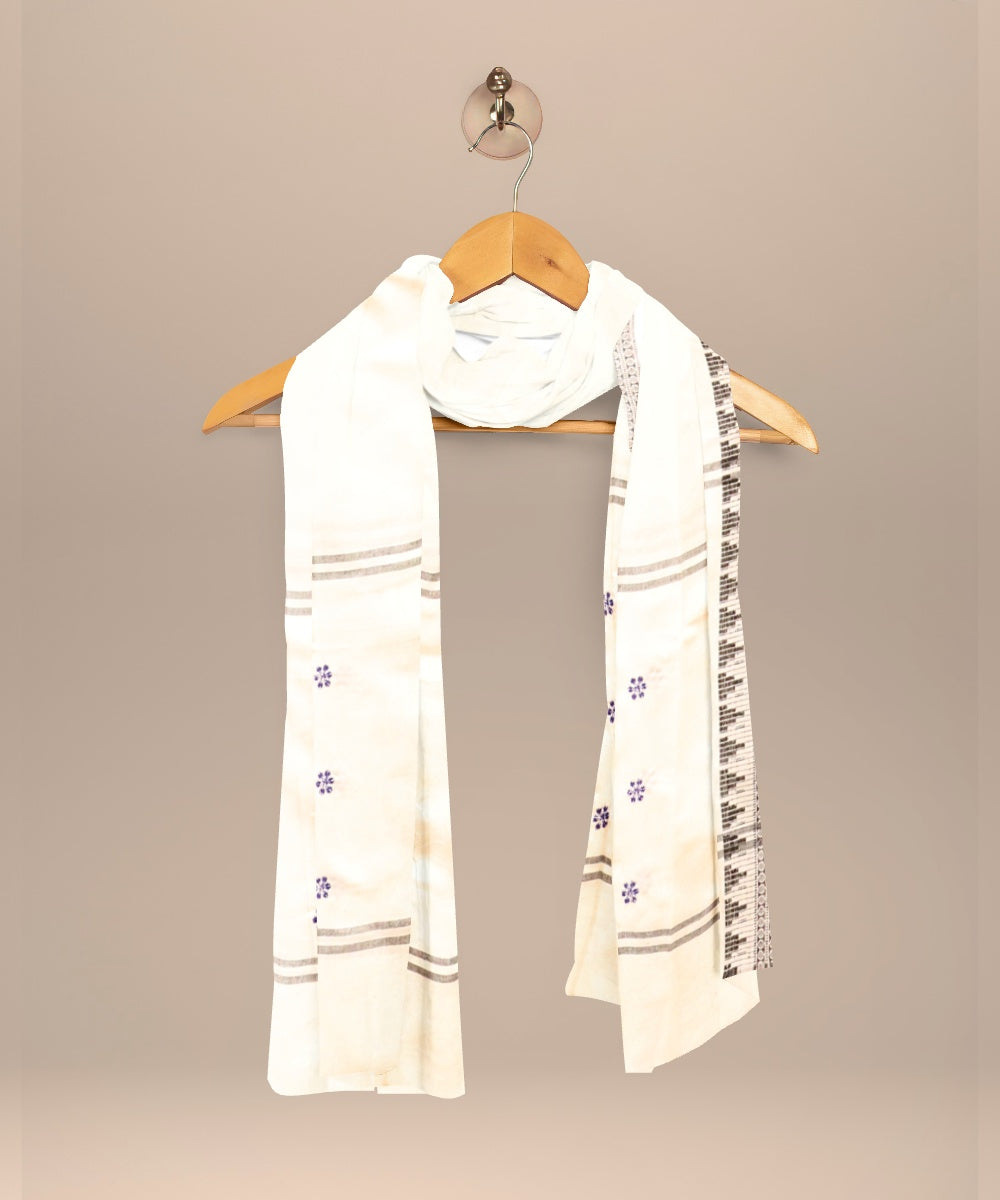 Black white handloom cotton nuapatna dress material