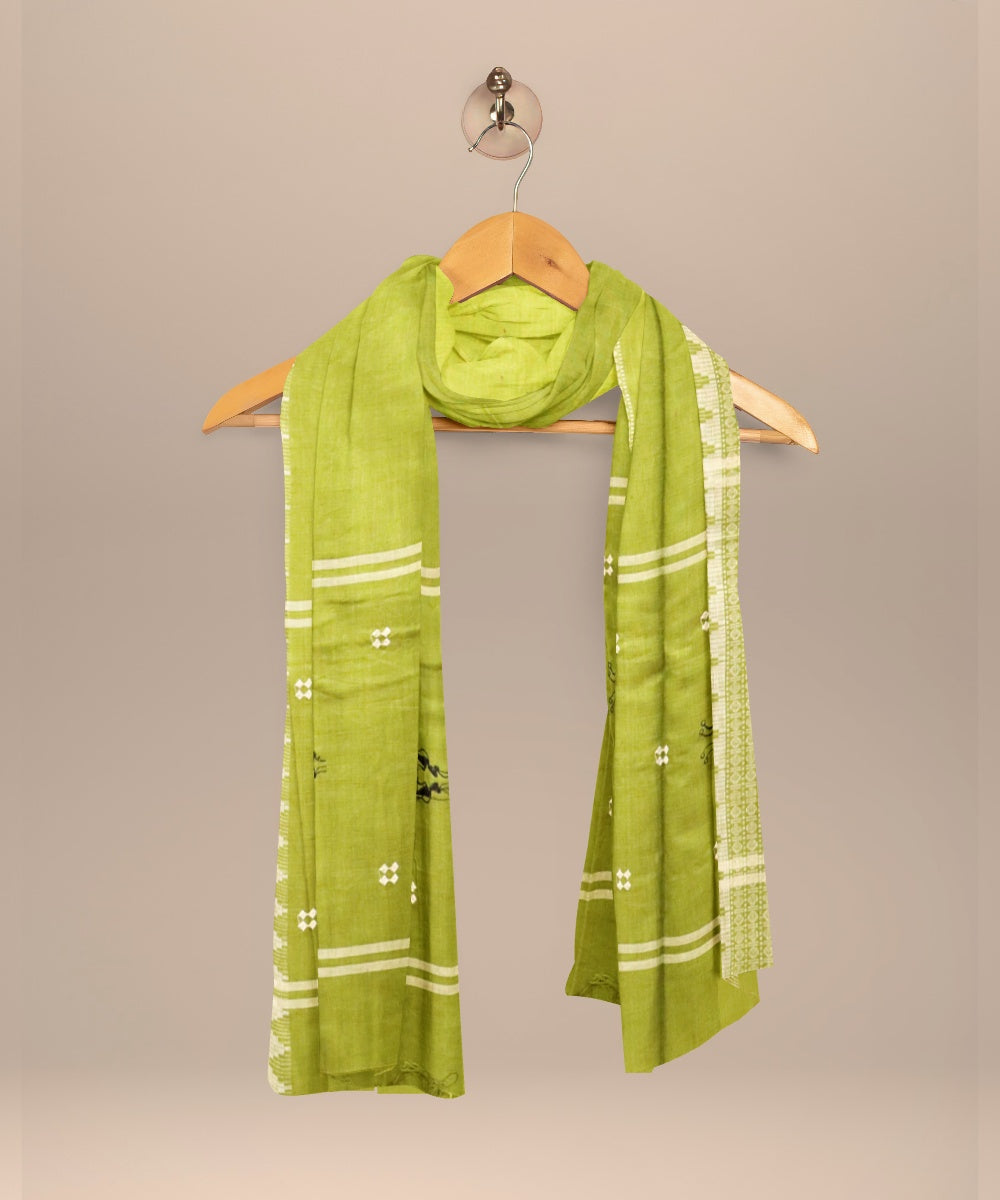 Amaranth purple deep moss green handloom cotton nuapatna dress material