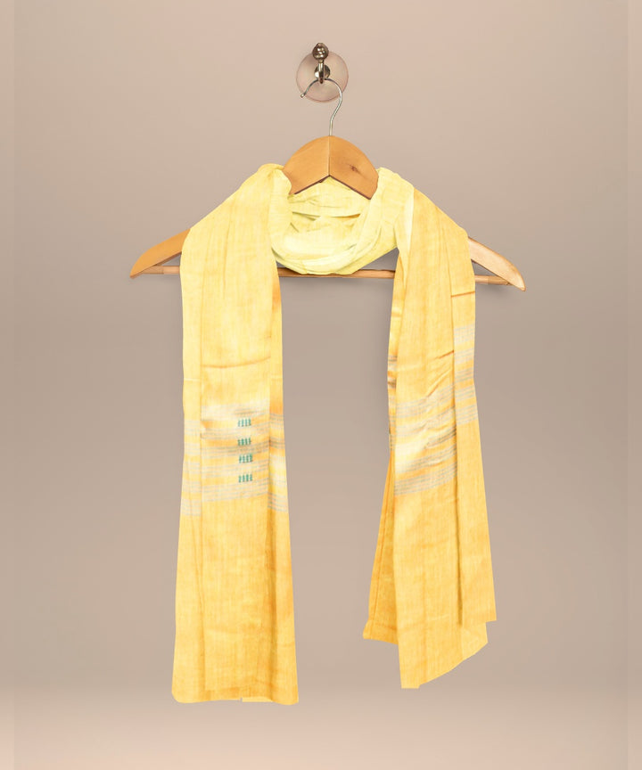 Dark green deep champagne handloom cotton nuapatna dress material