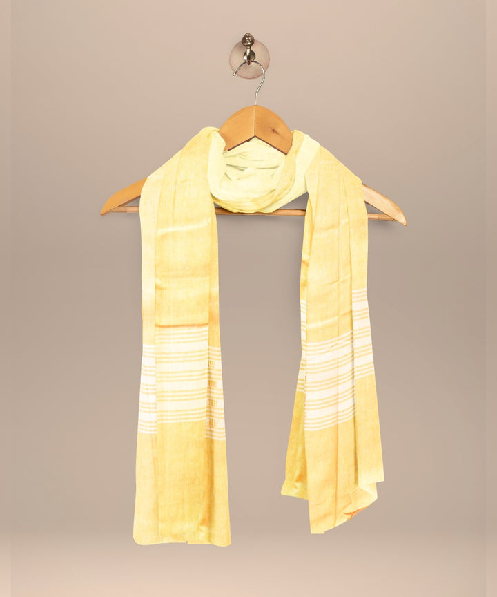 Yellow deep champagne handloom cotton sonepur dress material