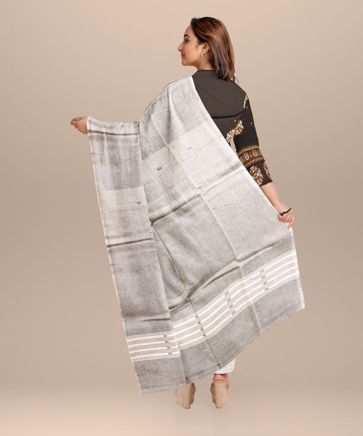 Black gray handloom cotton sonepur dress material